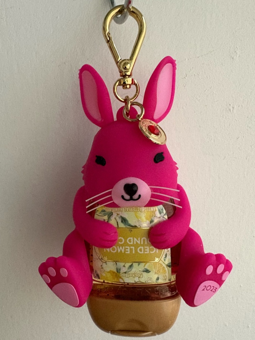 Bath & Body Works RARE Pink Rabbit Clip On Pocketbac Holder 🔥New w/tags